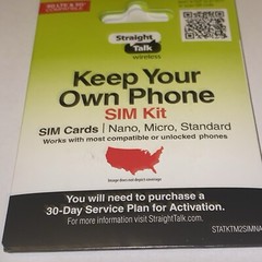 X3 Change Your Phone Service To Straight Talk Nano 3/1 Nano Phone Sim Card New