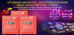 Upgrade RSIM 16+ Nano Unlock Card,for iPhone 13 Pro 12 Pro Max X XS Max 8 IOS 15