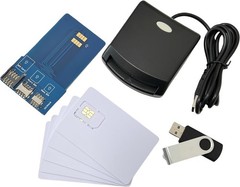 4G SIM Card Reader Writer + 5 Blank Cards for Windows