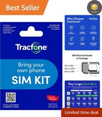 Flexible Prepaid SIM Card Plan – 3-in-1 Kit with Nationwide 4G LTE/5G Access
