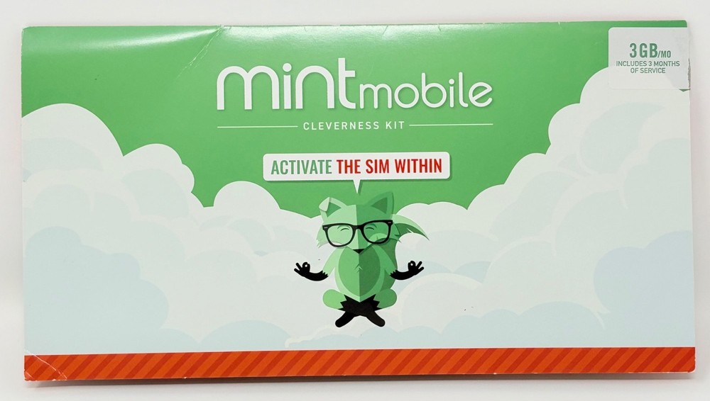 Mint Mobile 4G LTE SIM Activation Kit 2019 *Expired No Data* Blank Triple Cut