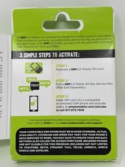 Simple Mobile BYOP SIM Card Kit Prepaid 4G LTE Dual & Nano SIM New Sealed