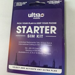 Ultra Mobile Micro/Regular SIM card for Unlocked Cell Phones Starter