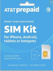 AT&T Prepaid sim card $50 Unlimited Talk,Text & Data Plan att 30 Days activation