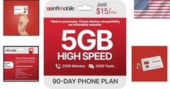 Infimobile Prepaid Plan 3 5GB Data 2500 Min Text No Activation Fee