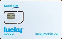 Lucky Mobile Multi SIM Card Nano Micro Regular LTE Prepaid or Postpaid 3in1