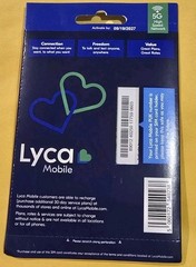 Lycamobile Multi triple tri 3 in 1 LTE 4G 5G Sim Card