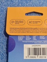 O2 SIM Card UK – With phone number EU roaming supported Apple or Android GSM