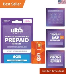3- T-Mobile Prepaid Plan: Unlimited Talk, Text & 4GB 5G – No Contract