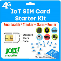 Jolt AT&T IoT SIM Card Starter Kit – SmartWatch GPS Tracker Alarm System Device