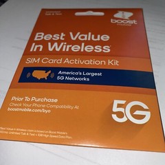 Sim Card 4G – 5G Bring Your Own Phone To Boost Mobile For iPhone & Android