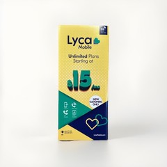 Lycamobile prepaid SIM Card 1/m Unlimited Talk, Text & 5GB 5G Data 5GB HOTSPOT