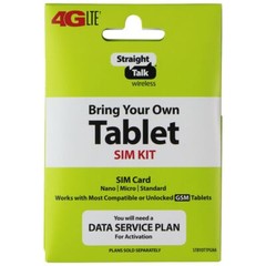 StraightTalk Wireless GSM SIM Card KIT for Tablets (Nano/Micro/Stndrd) T5NA