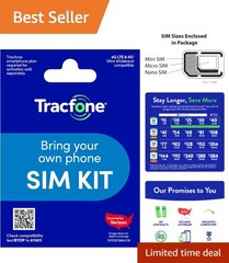 Affordable Prepaid SIM Card – Nationwide 4G LTE/5G Coverage for Unlocked Phones