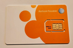 AT&T STANDARD MINI SIM Card 2FF • GSM 4G LTE SKU 40952