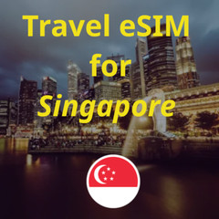 Singapore Travel eSIM SIM Card 7-30 Days | 1-5GB (S) | Easy QR Code Activation