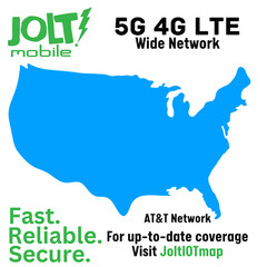 Jolt Mobile AT&T Network $5 Prepaid Smart Watch SIM Card for Smartwatches & GPS
