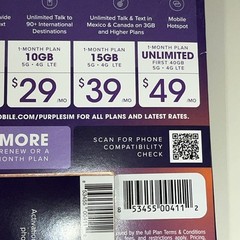 Ultra Mobile Sim Card Unlimited Talk, Text & Data Sim Kit BYOP New