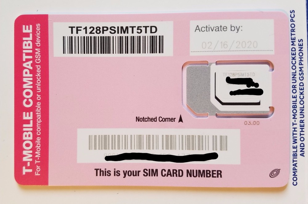 Tracfone SIM card for T-Mobile iPhone 6 6 Plus 6s 6s SE 7 7+ 8 8+ X Plus XS 11