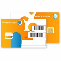 AT&T NANO CUT SIM CARD 3G/4G/5G LTE GO PHONE READY TO ACTIVATE ON AT&T