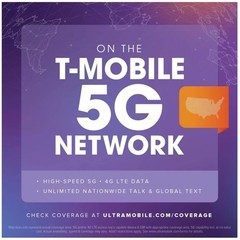39/mo. T-Mobile Plan, Unlimited Talk/Text, 24GB Data