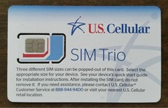 3X U.S. CELLULAR TRIPLE SIM CARD FIT ALL PHONE BRAND NEW GOOD FOR ACTIVATION