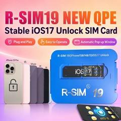R-SIM19 QPE Stable Nano Unlock SIM Card For iPhone 15 14 13 12 Pro Max 11 IOS17