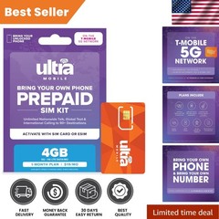 T-Mobile 4GB 5G Prepaid Phone Plan – Unlimited Talk, Text & International Calls