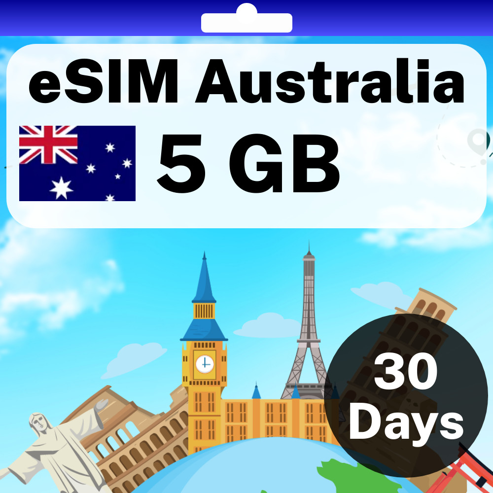eSIM Australia – 5 GB – 30 Days – Travel eSIM | QR code activation