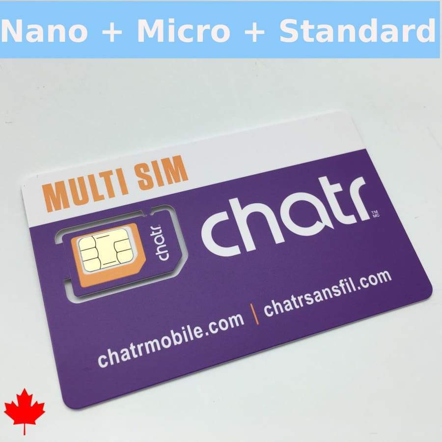 Time For All Kinds – New Chatr Multi SIM 3 In 1 Adapter SIM Card
