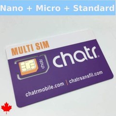 Time For All Kinds – New Chatr Multi SIM 3 In 1 Adapter SIM Card