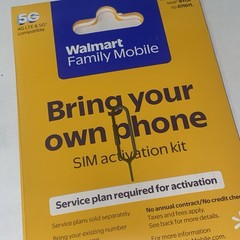 Walmart Family Mobile Starter Kit Sim Card Bill Good Cause House Pugs New Nano