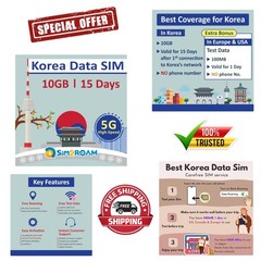 Unlock Seamless Internet in Korea – 10GB 15-Day SIM Card with Free Data