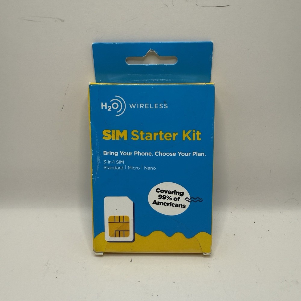 H2O Wireless 3-in-1 SIM Card Starter Kit (for GSM Unlocked Phones)
