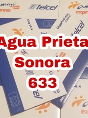 Telcel Sim Card LADA 633 de Agua Prieta Sonora MEXiCO