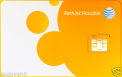 LOT x 500 AT&T MICRO 4G sim card NEW UNACTIVATE