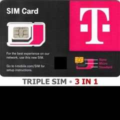 LOT OF 10 UNITS T-Mobile 5G LTE 4G SIM CARD FITS ALL PHONES FOR NEW ACTIVATION