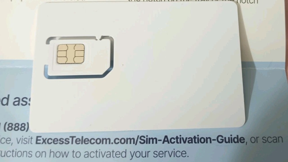 Excess Telecom SIM CARD Expires 1/1/27 Brand New
