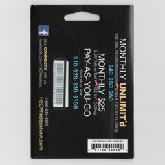Set Of 10 H2O Wireless SIM Starter Kits