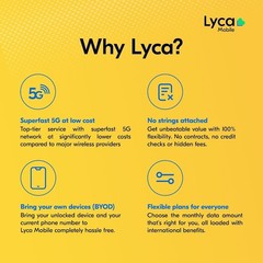 3-in-1 5G Prepaid SIM Card by Lyca Mobile – Ideal for International Travelers