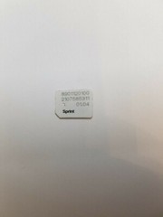 Sprint Boost Virgin Mobile Nano Sim Card ICCID 01.04 Samsung J7 J700P Simcards