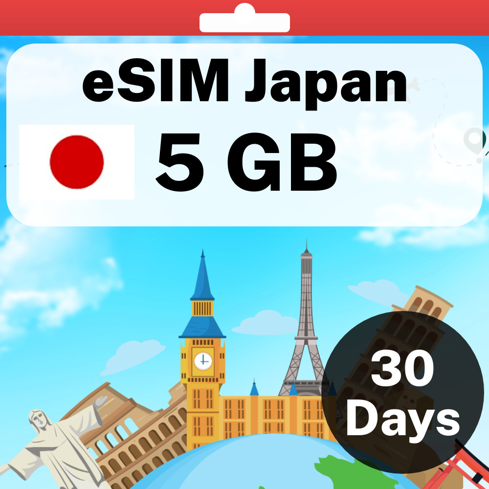 eSIM Japan – 5 GB – 30 Days – Travel eSIM | QR code activation