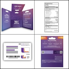 Ultra Mobile $19/mo Prepaid SIM Card Kit 4GB 5G LTE Data Unlimited Talk Text