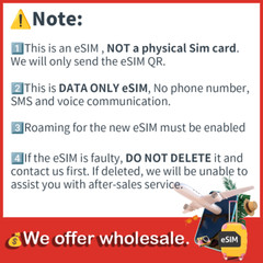 [eSIM] Chile eSIM e-SIM card Travel Sim card Tarjeta eSIM Dato Data only 🛜A+