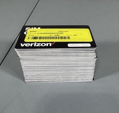 62 Pack – Verizon 3-in-1 Postpaid/Prepaid 4G LTE 5G SIM Card-ALL SIZE IN 1.