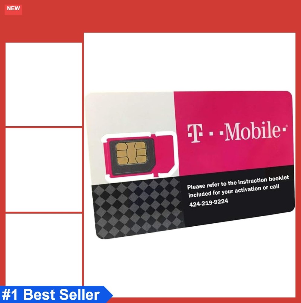Prepaid SIM Card Unlimited Talk Text Data 30 Days 4G LTE Unlocked GSM Phone USA