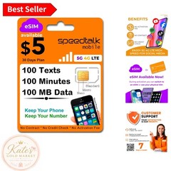 All-in-One 3-in-1 SIM Card Kit – Reliable $5 Monthly Plan with 5G Coverage