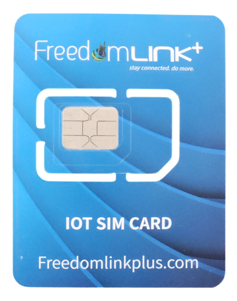 FreedomLINK+ IoT Annual SIM Card | 800MB LTE Monthly| No Contract | M2M | USA