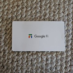 Google Fi Wireless SIM Card Kit Phone Plan Data GSM 5G 4G LTE New PCNV00020TT