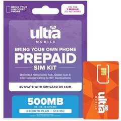 T-Mobile 5G Prepaid Plan 3- 500MB Data